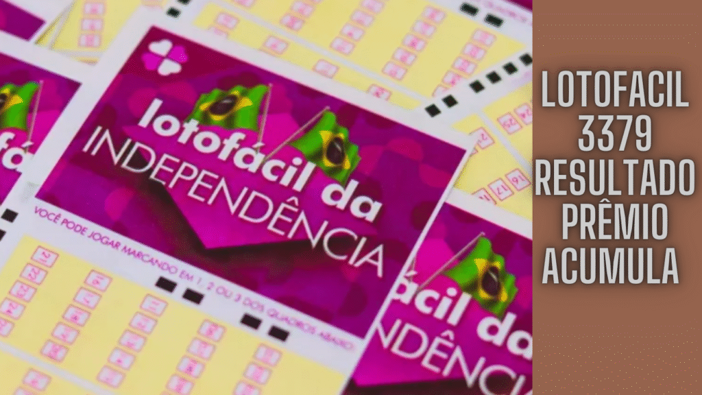 Lotofacil 3379 resultado: Prêmio acumula para R$ 7 milhões