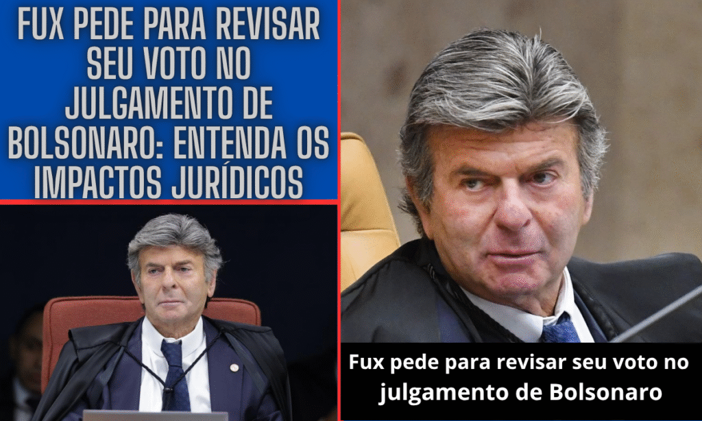 Fux pede para revisar seu voto no julgamento de Bolsonaro: entenda os impactos jurídicos 2 Fux pede para revisar seu voto no julgamento de Bolsonaro
