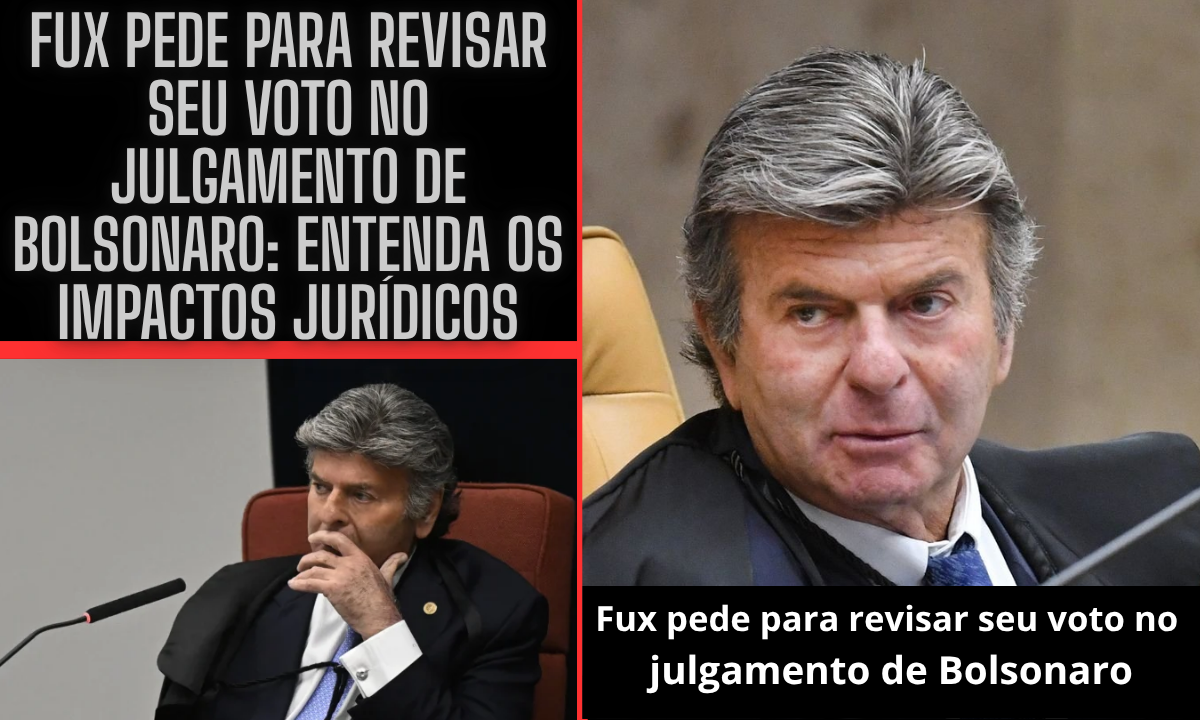 Fux pede para revisar seu voto no julgamento de Bolsonaro: entenda os impactos jurídicos 1 Fux pede para revisar seu voto no julgamento de Bolsonaro
